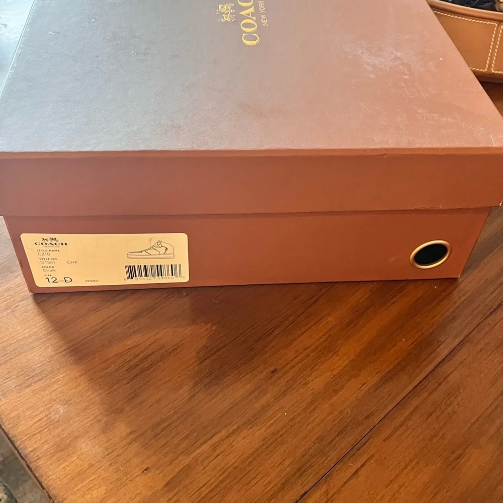 Coach New York Empty Heavy Duty shoe storage gift box brown